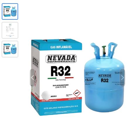 CILINDRO (FE) DESCARTAVEL R32 NEVADA 3,0KG CLASSE 2.1 UN3252