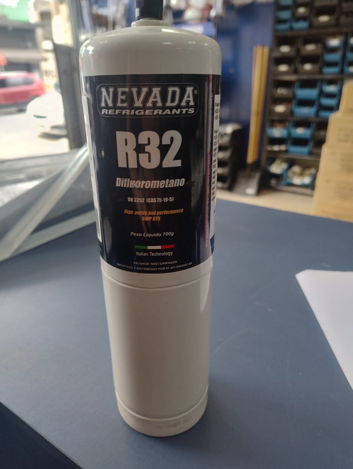 CILINDRO(FE) DESCARTAVEL GAS R32 700G CLASSE 2,1 U