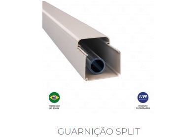 CONTROLBOX - CANALETA SPLIT BRANCA CB-80 2MT C/ 8 UNIDADES REF. 800018