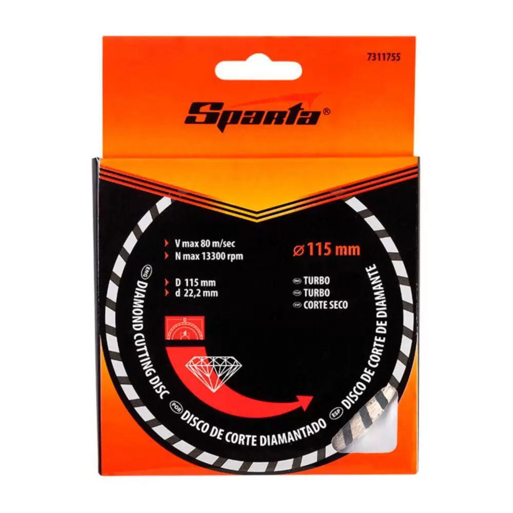 DISCO DIAMANTADO 115X22MM SPARTA