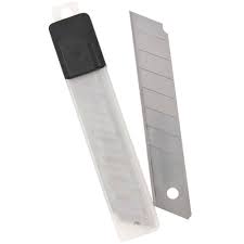 LAMINA LARGA 18MM P/ESTILETE C/20 PCS + ESTOJO NA CARTELA TOP5177 TOP RIO