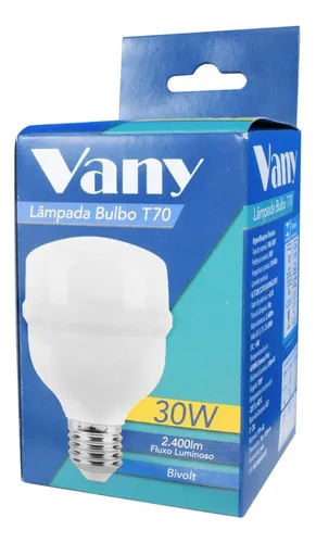 A04848 - LAMPADA LED BULBO 30W Branca Fria 6.500K VANY