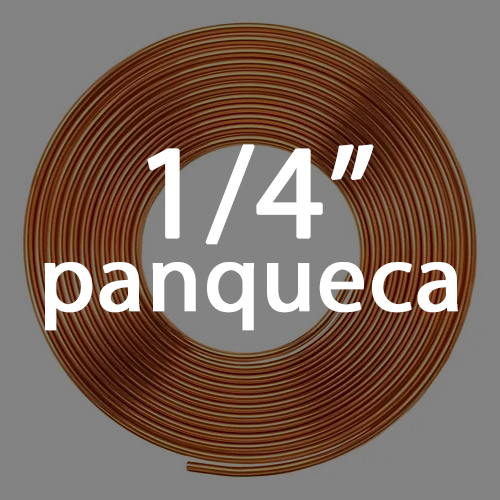 PANQUECA DE COBRE 1/4 X 1/32 15 METROS APROX. 1,95 kg
