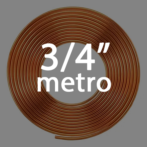PANQUECA DE COBRE 3/4 x 1/32 15 METROS PESO APROX. 6,50KG