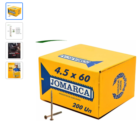 PARAFUSO CHIPBOARD CABEÇA CHATA MADEIRA PHILIPS 4,5 X 60 C/50