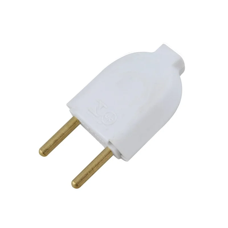 PLUG MACHO 2P 10A TRAMONTINA BRANCO