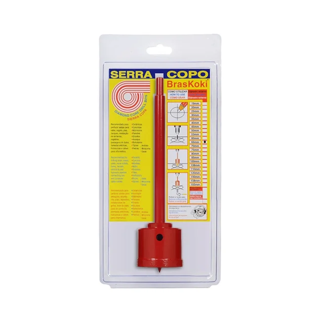 SERRA-COPO DIAMANTADA BRASKOKI KSC-65/50/7mm VERMELHO