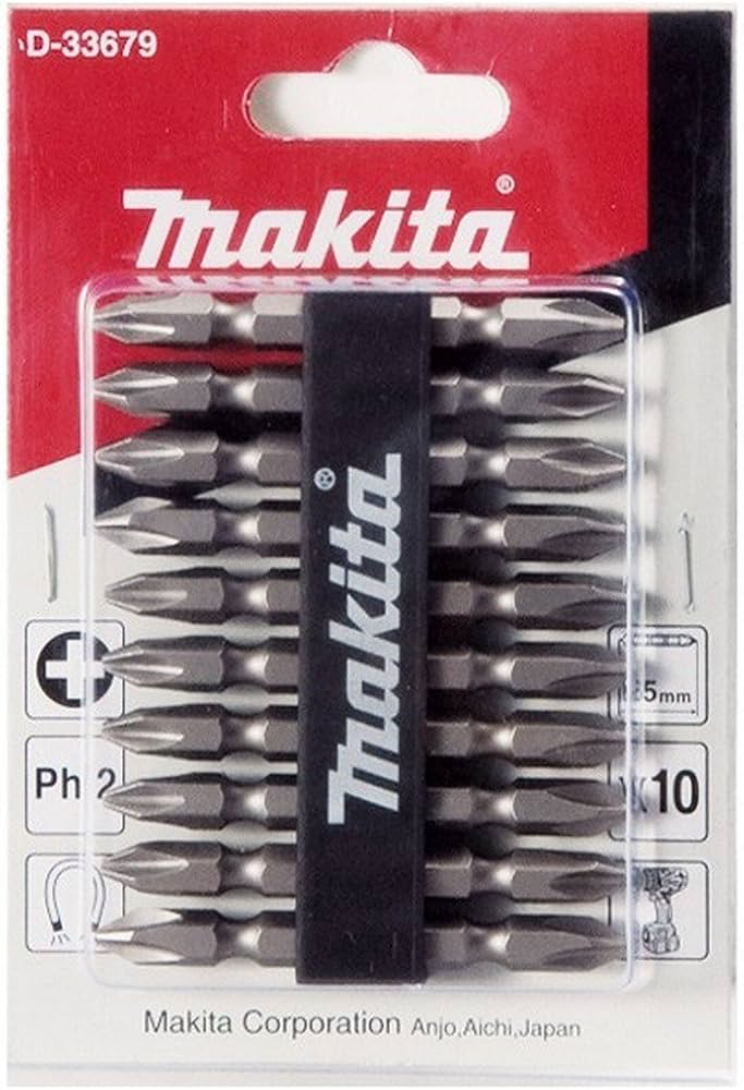 BITS PHILLIPS MAKITA DUPLO 65MM C10 UNIDADES