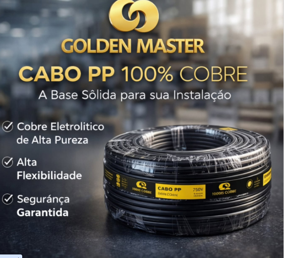 CABO PP FLEXIVEL 4 X 1,50MM GOLDEN MASTER