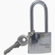 CADEADO 48MM HASTE LONGA C/3 CHAVES MZ-21620 MONALIZA IMPORT